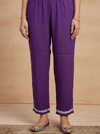 House of Chikankari Women Regular Chikankari Kurta with Trousers