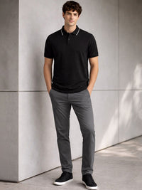 ADRO Men Polo Collar T-shirt