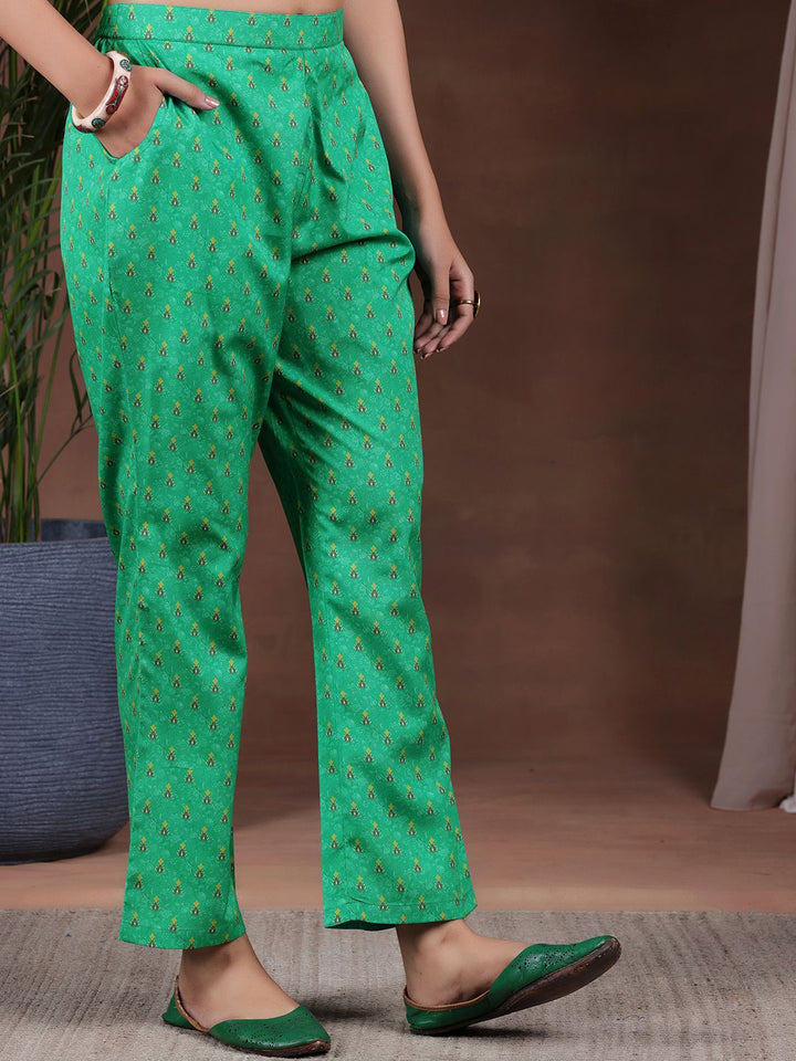 Libas Floral Printed Kurta with Trousers & Dupatta