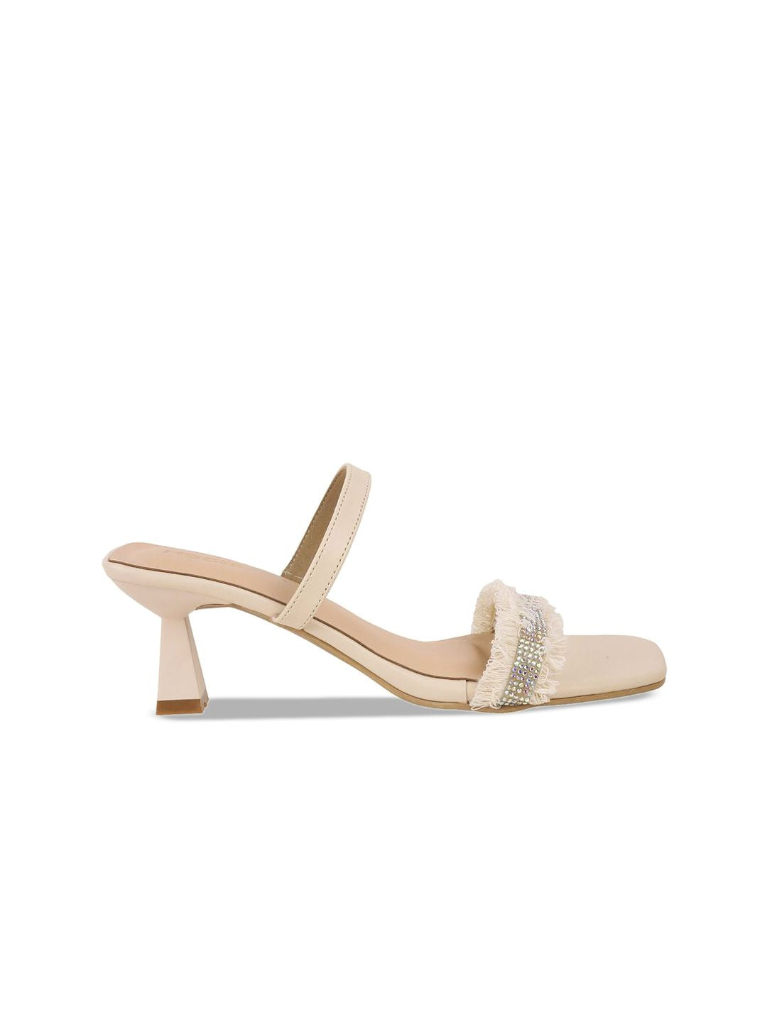Mochi Women Embellished Open Toe Block Sandals