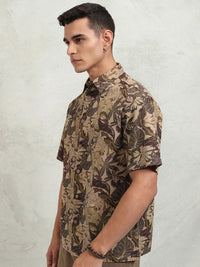 HIGHLANDER Men Printed Oversized Shirt