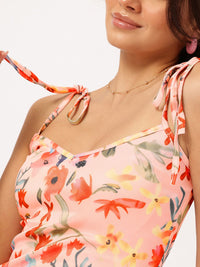 DressBerry Floral Print Sheath Mini Dress
