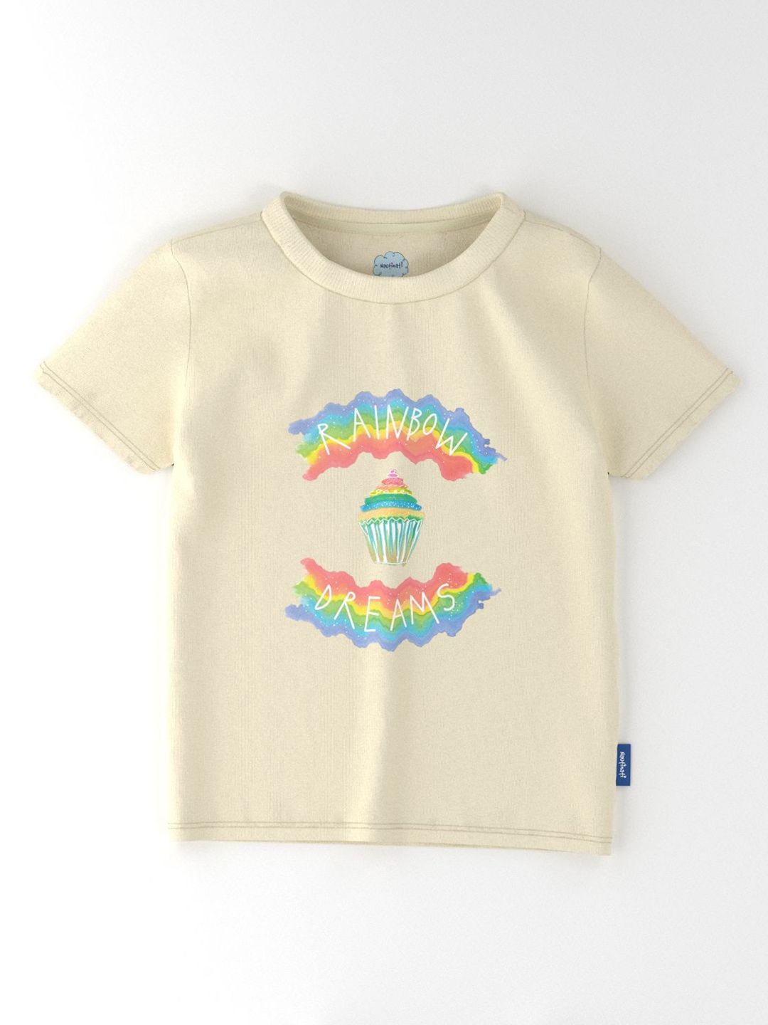 Nauti Nati Girls Pack Of 2 Graphic Printed Cotton T-shirt