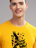 ADRO Men Typography Printed Applique T-shirt