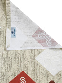 KLOTTHE Beige Geometric 400 TC Cadar Katil King dengan 2 Sarung Bantal