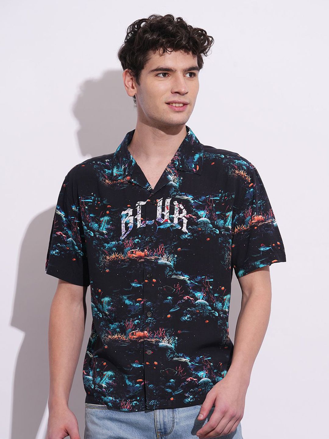 Being Human Men Classic Opaque Printed Casual Shirt