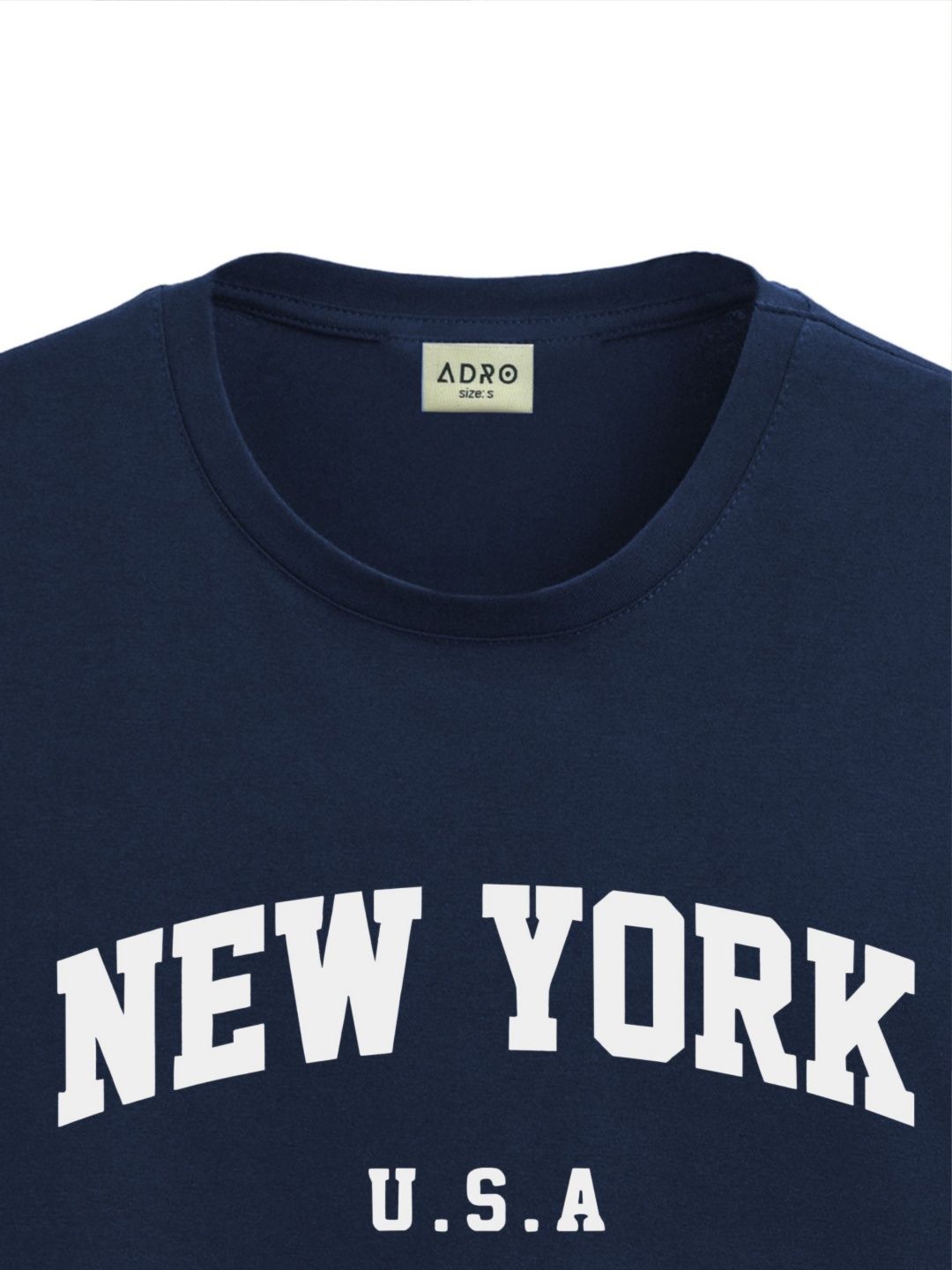ADRO Men Typography Printed Applique T-shirt