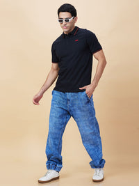 Being Human Men Solid Polo Collar Cotton T-shirt