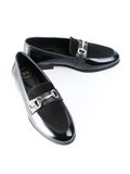 MONKSTORY Black Tux Bit Loafers