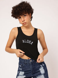 DressBerry Aloha Vibe Fitted Crop