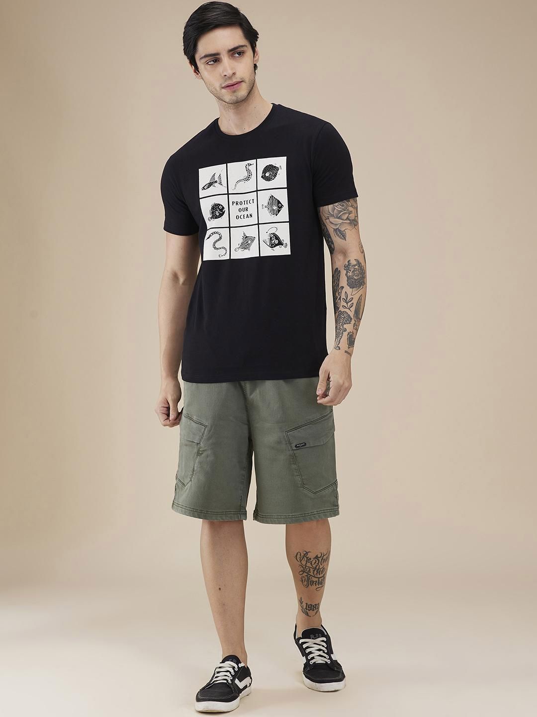 Being Human Men Cargo Shorts