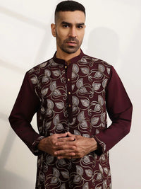 Anouk Men Ethnic Motifs Embroidered Regular Thread Work Kurta with Trousers