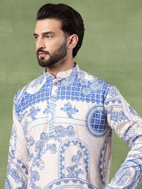 SOJANYA Men Ethnic Motifs Embroidered Thread Work Kurta