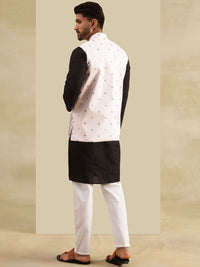 SOJANYA Men Embroidered Regular Pure Cotton Kurta with Pyjamas
