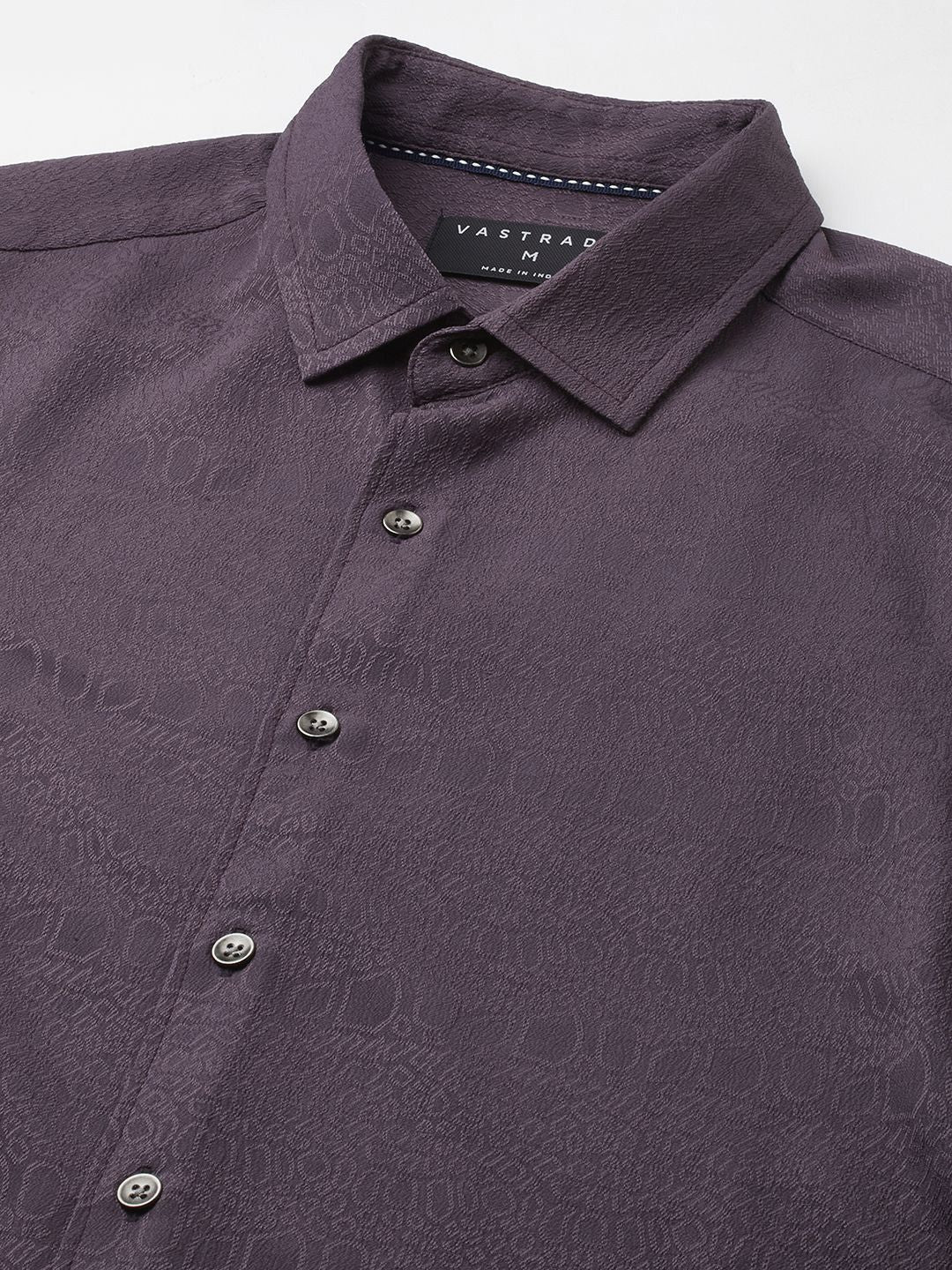 VASTRADO Men Classic Slim Fit Opaque Casual Shirt