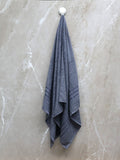 BOMBAY DYEING Flora Grey Pure Cotton 400 GSM Bath Towel