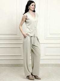 Athena v-neck cakeraman dengan seluar co-ords