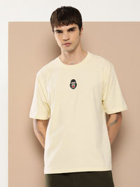 Difference of Opinion Men Graphic Printed Embossed Oversized T-shirt