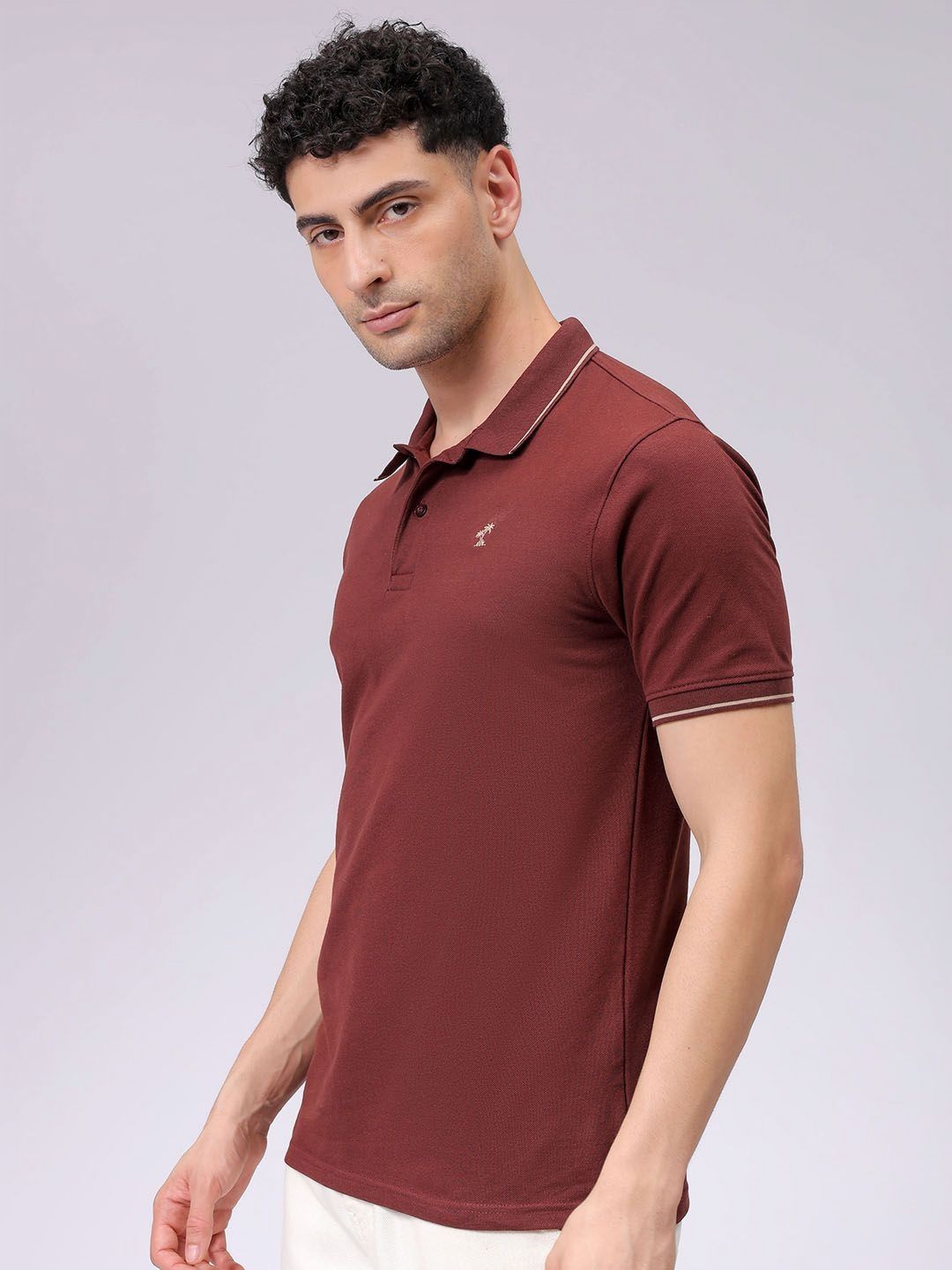 The Indian Garage Co Men Polo Collar Pockets T-shirt
