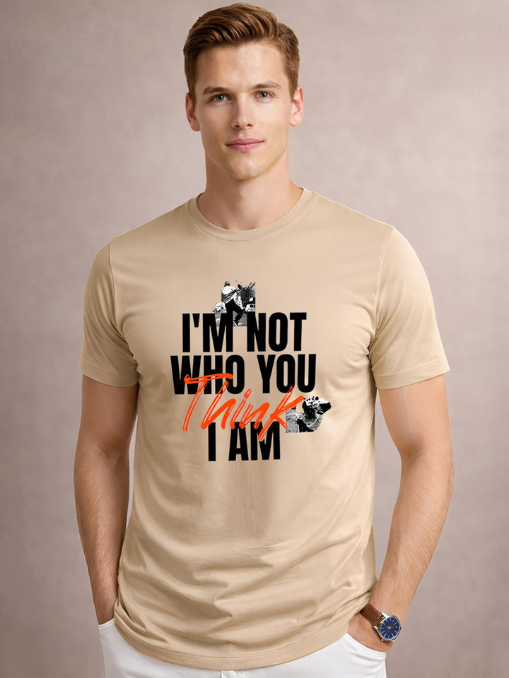 ADRO Men Typography Printed T-shirt
