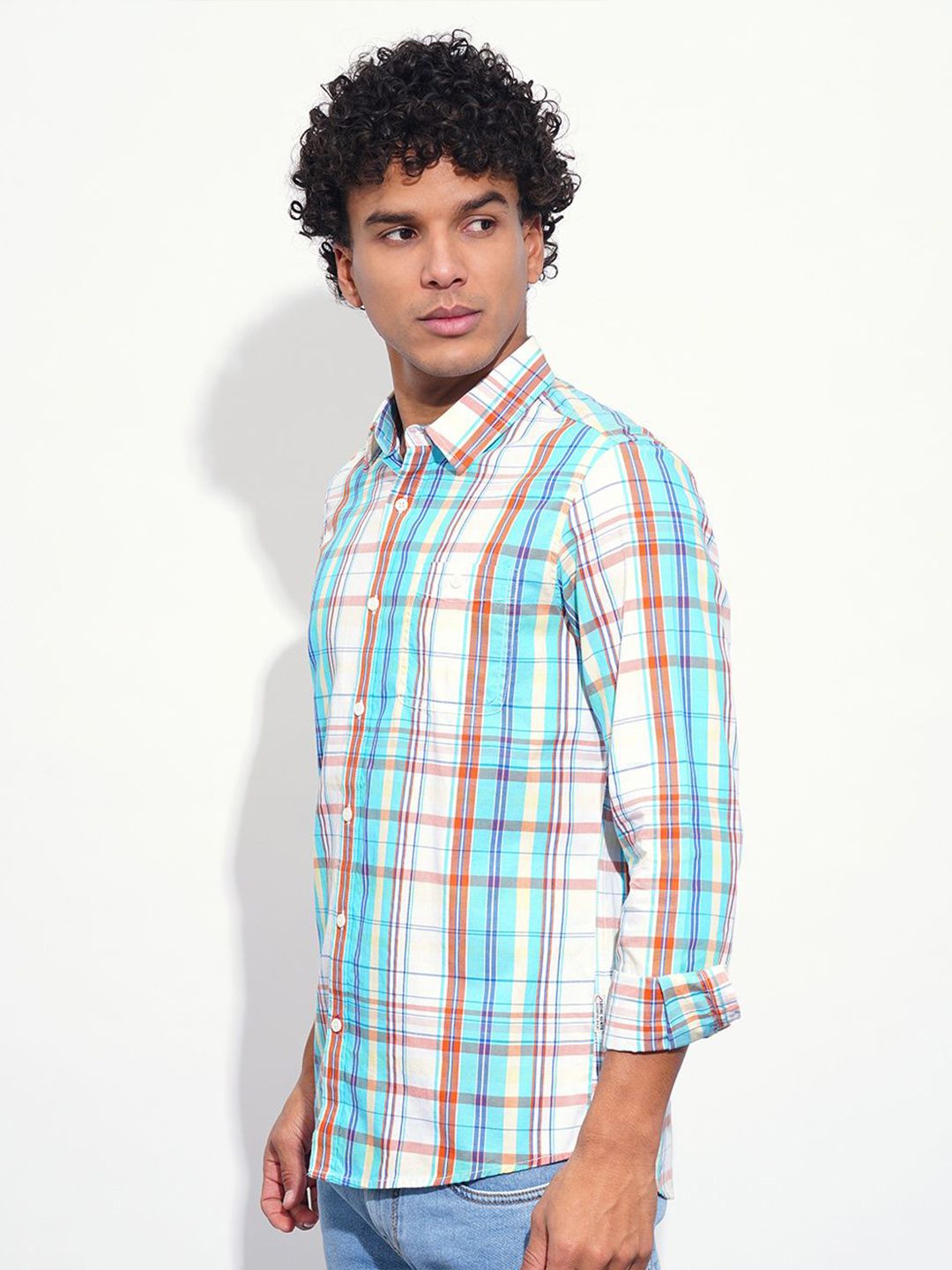 Being Human Men Classic Opaque Checked Casual Shirt
