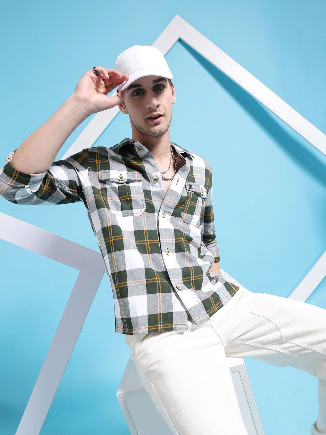 The Indian Garage Co Checked Casual Shirt