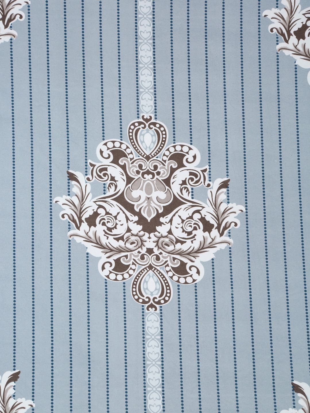 Myntra Elegant Homes Motif Etnik Kelabu 300 TC Set Cadar Double King-2.5mX2.25m