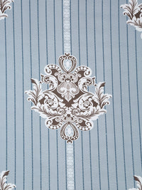 Myntra Elegant Homes Motif Etnik Kelabu 300 TC Set Cadar Double King-2.5mX2.25m