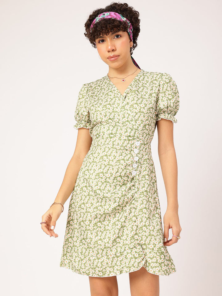 DressBerry Fairycore Finds Floral A-Line Mini Dress