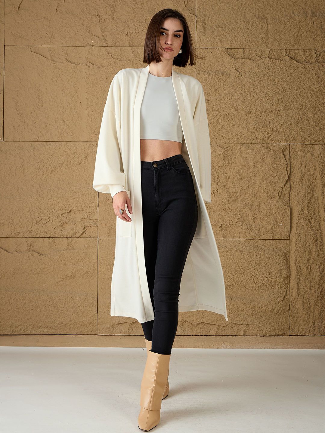 Sassafras Buka Longline Front Shrug