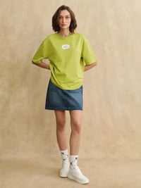 RAREISM Women Printed Raw Edge T-shirt