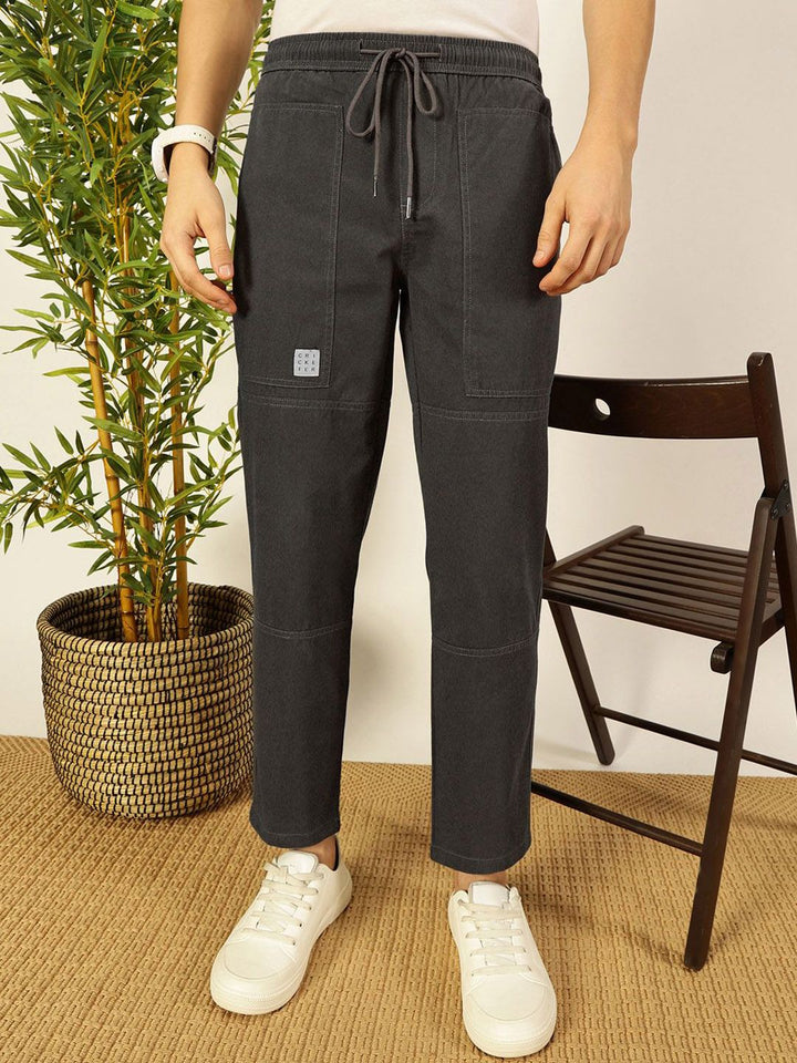 Thomas Scott Men Cotton Mid-Rise Regular Trousers