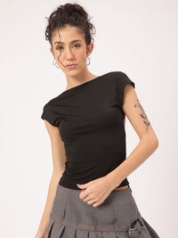 DressBerry 90s Babe Backless Fitted Top