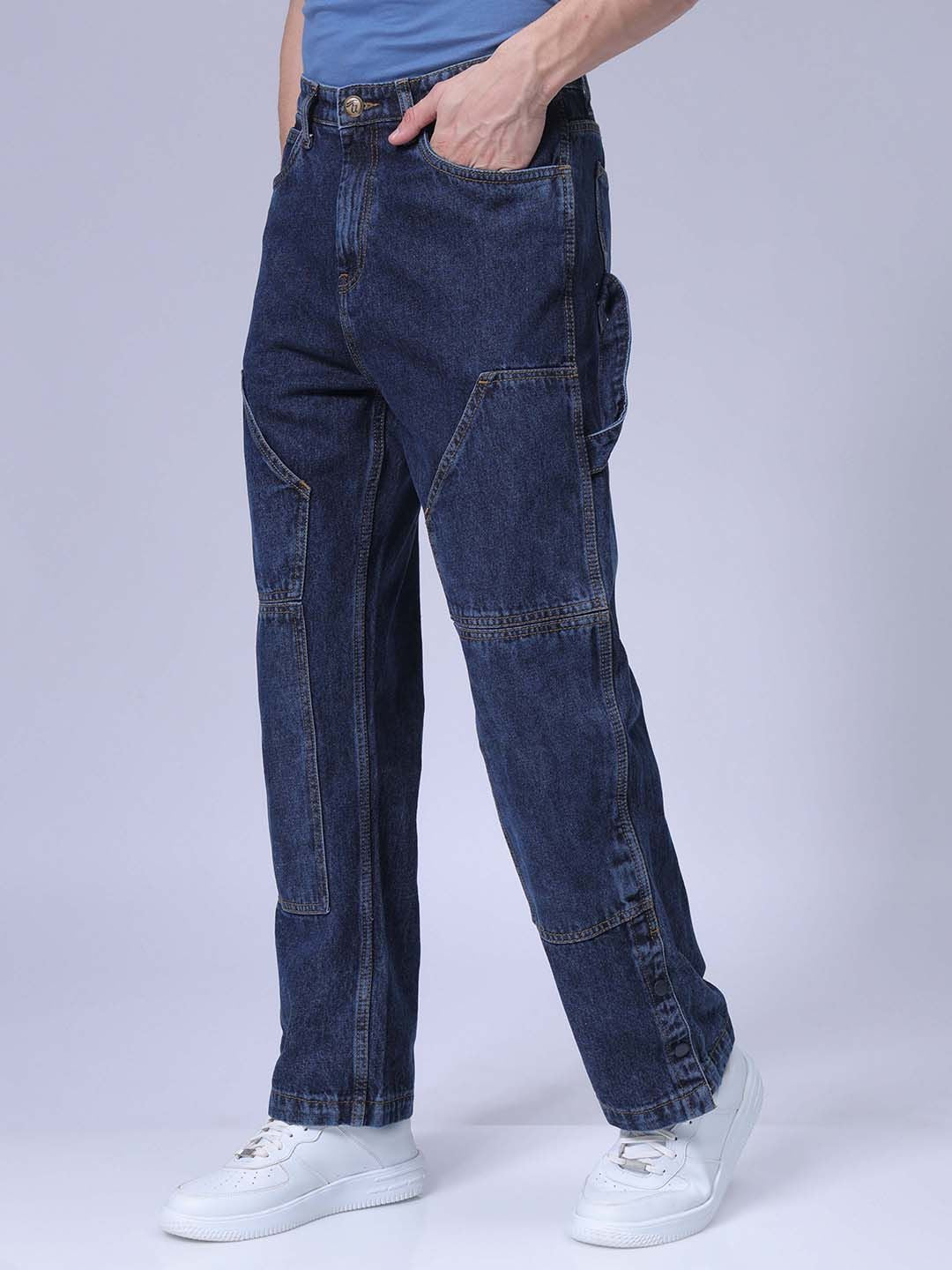 The Indian Garage Co Men Mid-Rise Relaxed Fit Jeans