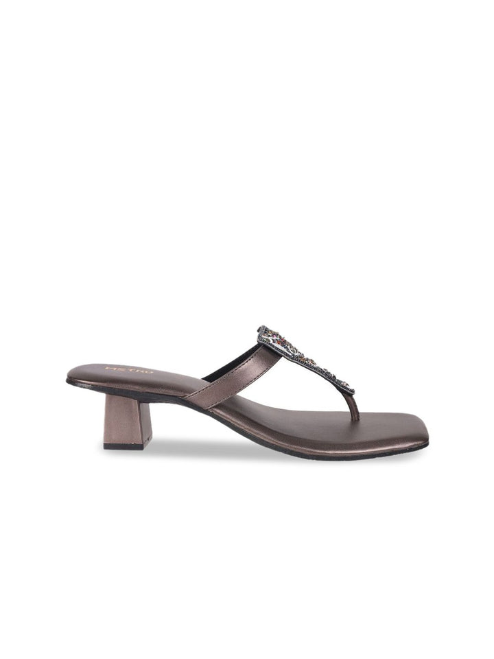 Metro Women Open Back Block Sandals