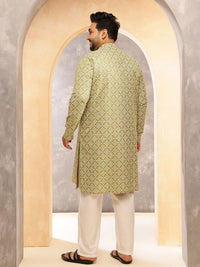 SOJANYA PLUS Floral Printed Mandarin Collar Straight Kurta