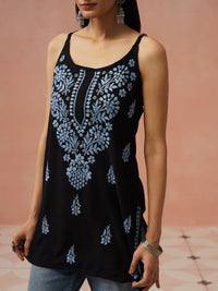Rumah Wanita Chikankari Kurta Sulam Bunga