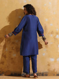 trueBrowns Muslin Silk Relaxed-FitTunic With Trousers Co-Ords