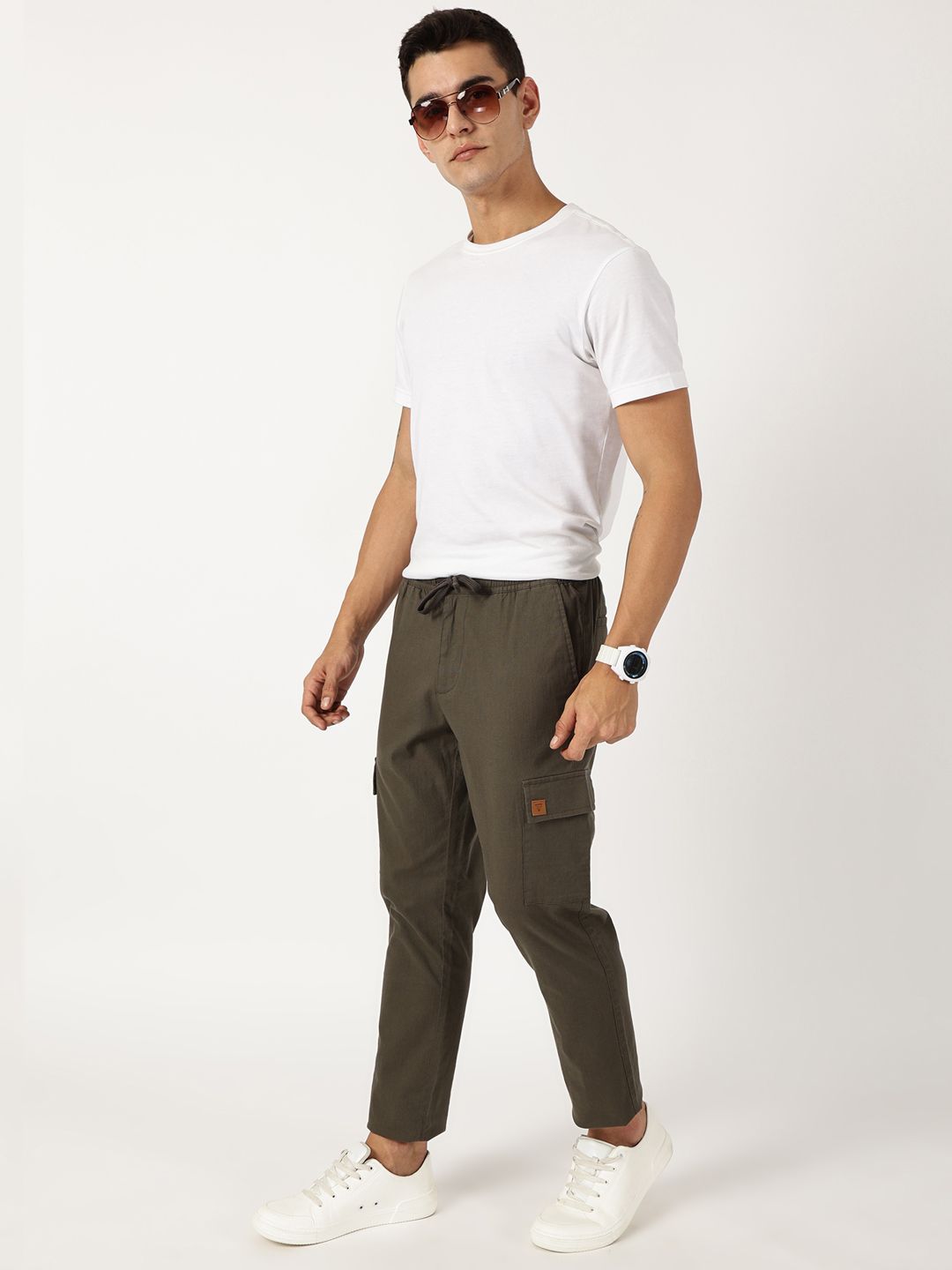 Thomas Scott Men Smart Straight Fit Easy Wash Trousers