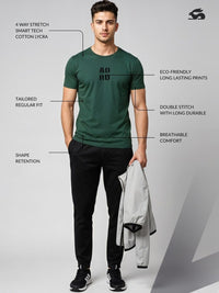 ADRO Men Typography Printed T-shirt