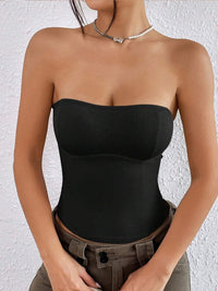 DressBerry Women Strapless Tube Crop Top