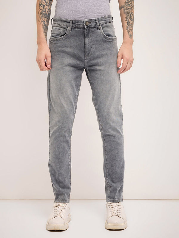 THE BEAR HOUSE Men Slim Fit Light Fade Jeans