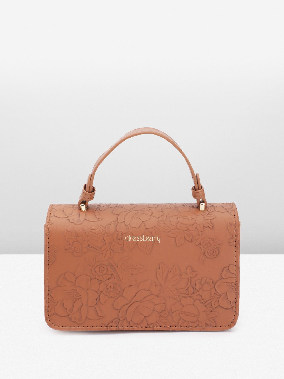 DressBerry Textured Structured Satchel