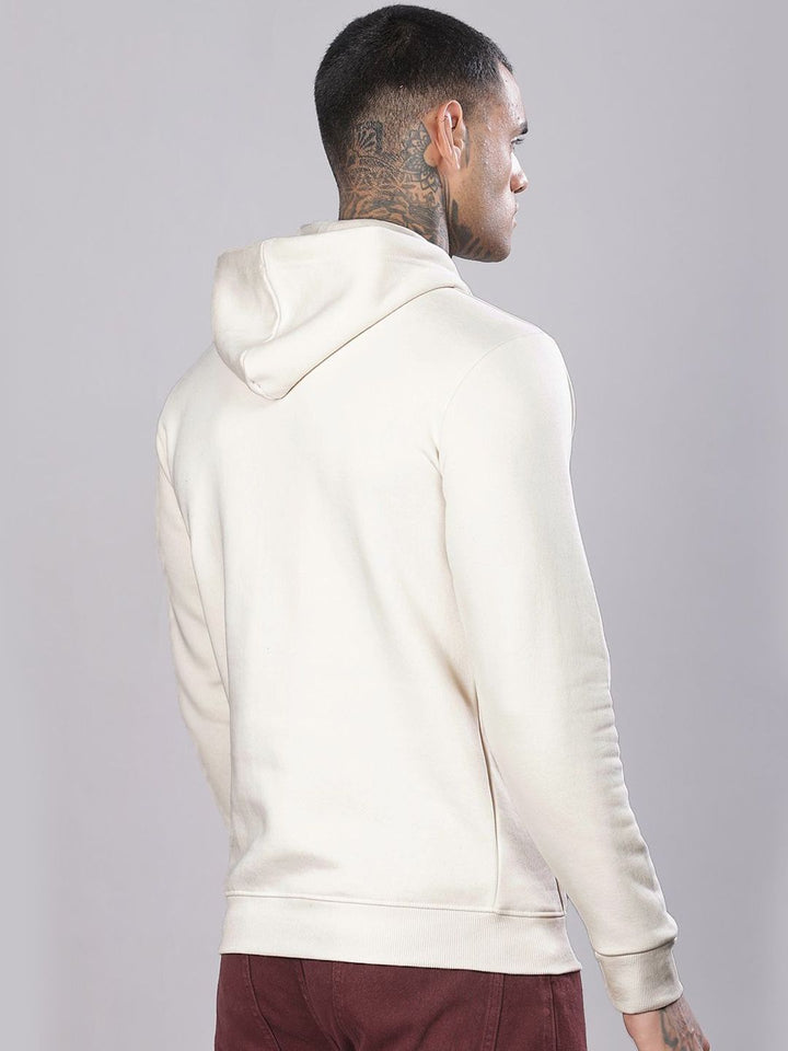 ADRO Men Cotton Printed Hooded Pullover Sweatshirt