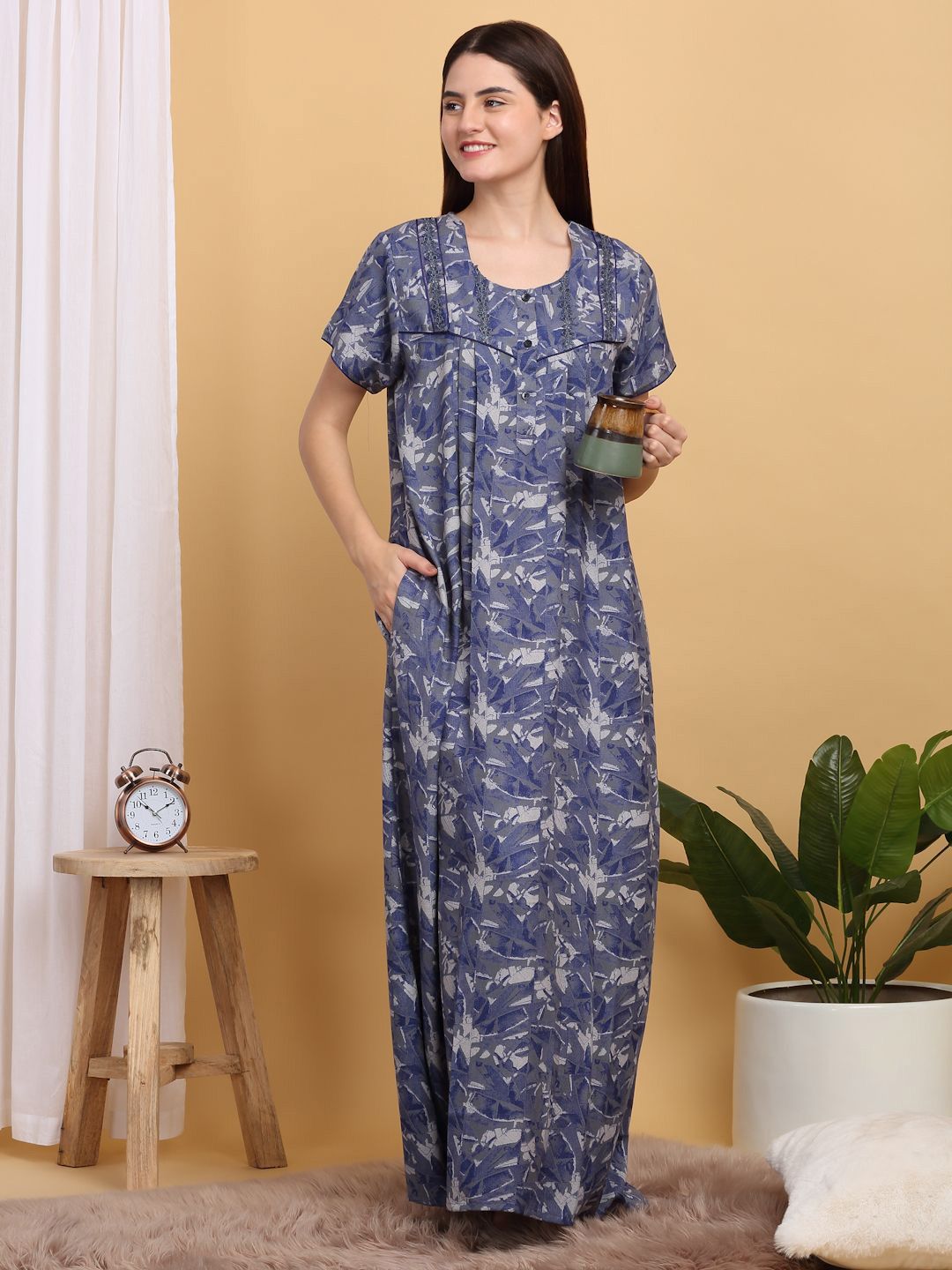 Sweet Dreams Printed Maxi Nightdress