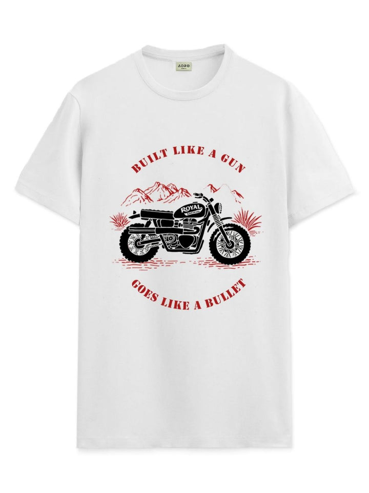 ADRO Men Graphic Printed Round Neck Cotton T-shirt