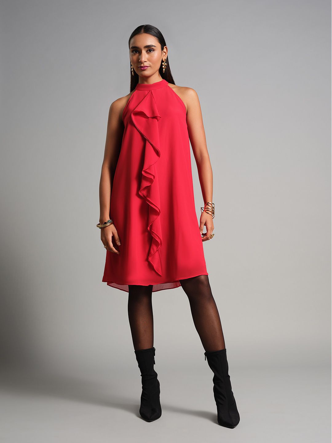 AND Floral A-Line Dress
