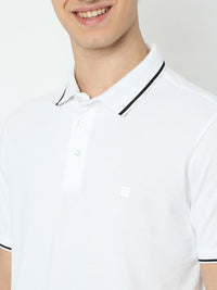SPYKAR Men Solid Polo Collar Cotton T-shirt