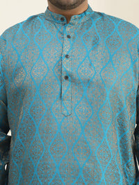 SOJANYA PLUS Plus Size Tenunan Rekaan Kurta Lurus dengan Piyama