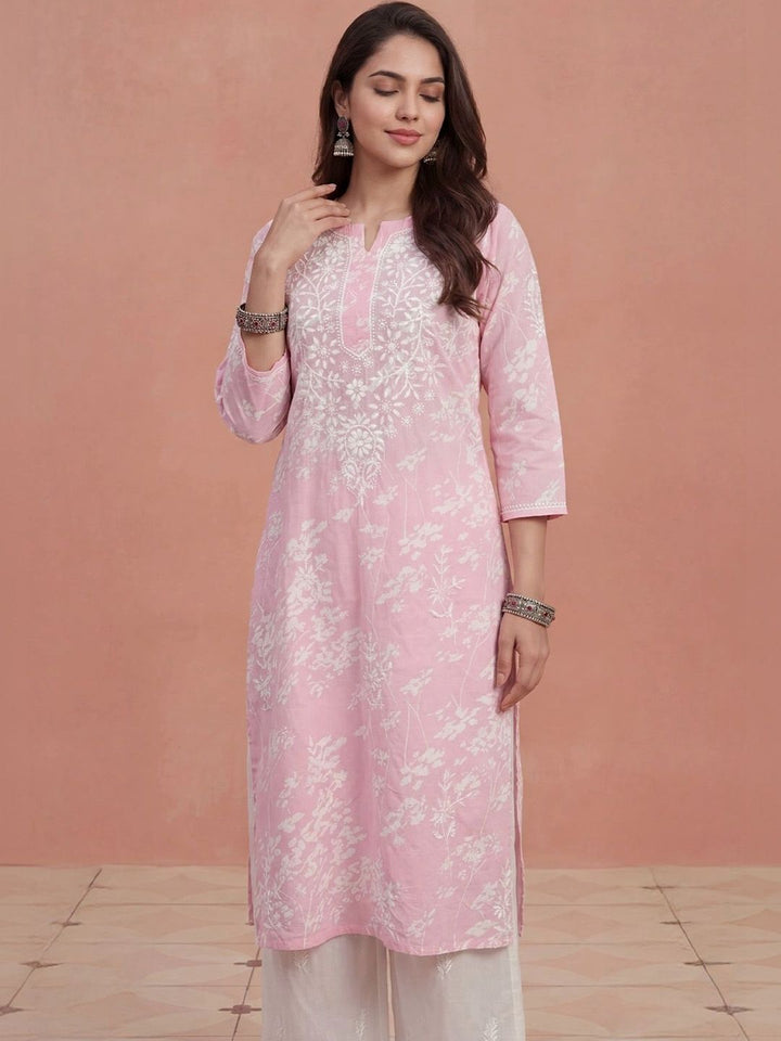 House of Chikankari Women Ethnic Motifs Embroidered Chikankari Kurta